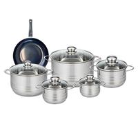 Ensemble de 1 Poêle de cuisson 20 cm et 5 faitouts 12, 14, 16, 20 et 24 cm Elo Prima Brillant