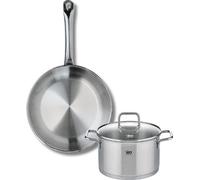 Ensemble de 1 Poêle de cuisson 24 cm et 1 faitout 16 cm Elo Profi Citrin