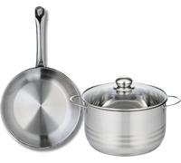 Ensemble de 1 Poêle de cuisson 24 cm et 1 faitout 20 cm Elo Profi Brillant