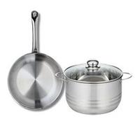 Ensemble de 1 Poêle de cuisson 24 cm et 1 faitout 20 cm Elo Profi Brillant