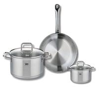 Ensemble de 1 Poêle de cuisson 24 cm et 2 faitouts 12 et 20 cm Elo Profi Citrin