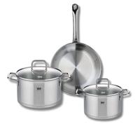 Ensemble de 1 Poêle de cuisson 24 cm et 2 faitouts 16 et 20 cm Elo Profi Citrin
