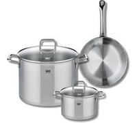 Ensemble de 1 Poêle de cuisson 24 cm et 2 faitouts 16 et 26 cm Elo Profi Citrin