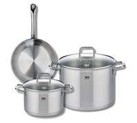 Ensemble de 1 Poêle de cuisson 24 cm et 2 faitouts 20 et 26 cm Elo Profi Citrin