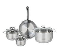 Ensemble de 1 Poêle de cuisson 24 cm et 3 faitouts 12, 14 et 20 cm Elo Profi Brillant