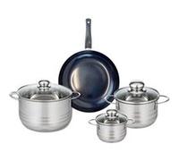 Ensemble de 1 Poêle de cuisson 24 cm et 3 faitouts 12, 16 et 20 cm Elo Prima Brillant