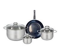 Ensemble de 1 Poêle de cuisson 24 cm et 3 faitouts 12, 16 et 24 cm Elo Prima Brillant Noir