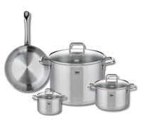 Ensemble de 1 Poêle de cuisson 24 cm et 3 faitouts 12, 16 et 26 cm Elo Profi Citrin
