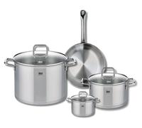 Ensemble de 1 Poêle de cuisson 24 cm et 3 faitouts 12, 20 et 26 cm Elo Profi Citrin