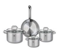 Ensemble de 1 Poêle de cuisson 24 cm et 3 faitouts 14, 16 et 20 cm Elo Profi Citrin Gris
