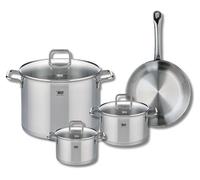 Ensemble de 1 Poêle de cuisson 24 cm et 3 faitouts 14, 16 et 26 cm Elo Profi Citrin
