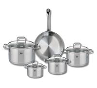 Ensemble de 1 Poêle de cuisson 24 cm et 4 faitouts 12, 14, 16 et 20 cm Elo Profi Citrin
