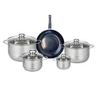 Ensemble de 1 Poêle de cuisson 24 cm et 4 faitouts 14, 16, 20 et 24 cm Elo Prima Brillant