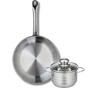 Ensemble de 1 Poêle de cuisson 28 cm et 1 faitout 14 cm Elo Profi Brillant