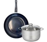 Ensemble de 1 Poêle de cuisson 28 cm et 1 faitout 20 cm Elo Prima Brillant Noir