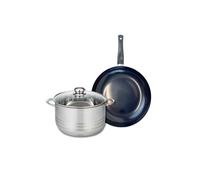 Ensemble de 1 Poêle de cuisson 28 cm et 1 faitout 24 cm Elo Prima Brillant