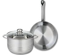 Ensemble de 1 Poêle de cuisson 28 cm et 1 faitout 24 cm Elo Profi Brillant