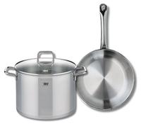 Ensemble de 1 Poêle de cuisson 28 cm et 1 faitout 26 cm Elo Profi Citrin