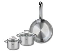 Ensemble de 1 Poêle de cuisson 28 cm et 2 faitouts 14 et 16 cm Elo Profi Citrin