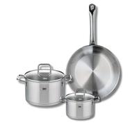 Ensemble de 1 Poêle de cuisson 28 cm et 2 faitouts 14 et 20 cm Elo Profi Citrin