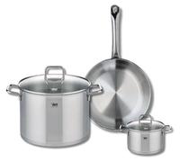 Ensemble de 1 Poêle de cuisson 28 cm et 2 faitouts 14 et 26 cm Elo Profi Citrin