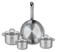 Ensemble de 1 Poêle de cuisson 28 cm et 3 faitouts 12, 14 et 16 cm Elo Profi Citrin