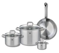 Ensemble de 1 Poêle de cuisson 28 cm et 3 faitouts 12, 20 et 26 cm Elo Profi Citrin