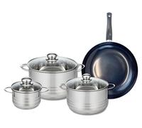 Ensemble de 1 Poêle de cuisson 28 cm et 3 faitouts 14, 20 et 24 cm Elo Prima Brillant