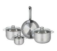 Ensemble de 1 Poêle de cuisson 28 cm et 3 faitouts 14, 20 et 24 cm Elo Profi Brillant