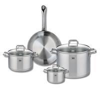 Ensemble de 1 Poêle de cuisson 28 cm et 3 faitouts 14, 20 et 26 cm Elo Profi Citrin