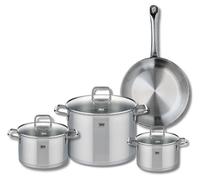 Ensemble de 1 Poêle de cuisson 28 cm et 3 faitouts 16, 20 et 26 cm Elo Profi Citrin