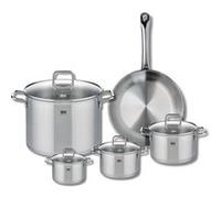 Ensemble de 1 Poêle de cuisson 28 cm et 4 faitouts 12, 14, 16 et 26 cm Elo Profi Citrin
