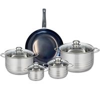 Ensemble de 1 Poêle de cuisson 28 cm et 4 faitouts 12, 14, 20 et 24 cm Elo Prima Brillant