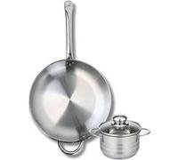 Ensemble de 1 Poêle de cuisson 32 cm et 1 faitout 14 cm Elo Profi Brillant