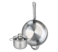 Ensemble de 1 Poêle de cuisson 32 cm et 1 faitout 16 cm Elo Profi Brillant