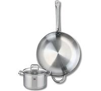 Ensemble de 1 Poêle de cuisson 32 cm et 1 faitout 16 cm Elo Profi Citrin