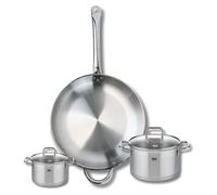 Ensemble de 1 Poêle de cuisson 32 cm et 2 faitouts 12 et 16 cm Elo Profi Citrin