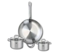 Ensemble de 1 Poêle de cuisson 32 cm et 2 faitouts 14 et 16 cm Elo Profi Citrin