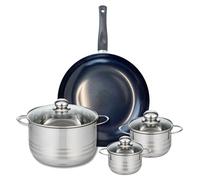 Ensemble de 1 Poêle de cuisson 32 cm et 3 faitouts 12, 14 et 24 cm Elo Prima Brillant