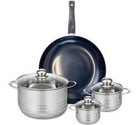 Ensemble de 1 Poêle de cuisson 32 cm et 3 faitouts 12, 14 et 24 cm Elo Prima Brillant