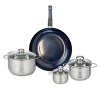 Ensemble de 1 Poêle de cuisson 32 cm et 3 faitouts 12, 16 et 20 cm Elo Prima Brillant