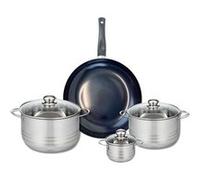 Ensemble de 1 Poêle de cuisson 32 cm et 3 faitouts 12, 20 et 24 cm Elo Prima Brillant