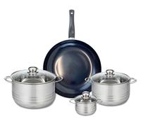 Ensemble de 1 Poêle de cuisson 32 cm et 3 faitouts 12, 20 et 24 cm Elo Prima Brillant