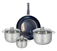 Ensemble de 1 Poêle de cuisson 32 cm et 3 faitouts 14, 20 et 24 cm Elo Prima Brillant