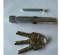 Ensemble de 1 verrou de porte en bois réglable, poignée de porte universelle pour chambre à coucher, quincaillerie de verrouillage de porte intérieure, bouton mécanique, métal poli, sans alimentation 