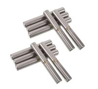 Ensemble De 10 Charnière Cylindrique Soudable 4x9/16 Pouces Acier | Paumelle à Souder Argentée, Conception Robuste, Ajustement Précis, pour Porte de Remorque, Portail ou Rampe