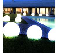 Ensemble de 10 lampes solaires extérieures à LED pour piquet de sol, lampes de balcon de jardin, blanches