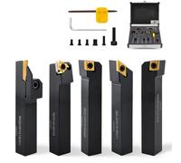 Ensemble de 10 mèches hélicoïdales en carbure de tungstène, avec un corps de 16 mm, présentées dans un coffret en aluminium