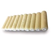 Ensemble de 10 mini-rouleaux avec manches en velours