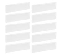 Ensemble de 10 Porte-étiquette D'étagère Magnétique en PVC | Remplacement Facile, Résistance à Déformation, pour Étiquettes et Cartes, Usage Rayonnages et Magasins
